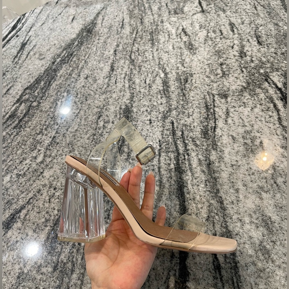Steve Madden clear heels